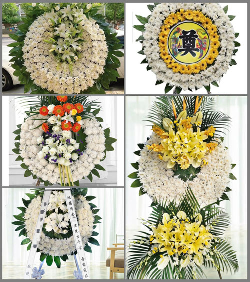 湖北黄冈市黄梅县刘佐乡梅中湾村花圈速递